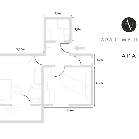 Apartmaji Volf Згорнье-Горье