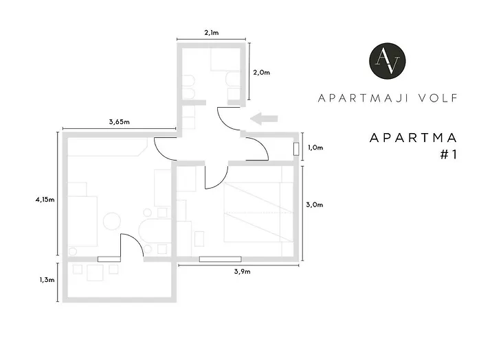 Apartmaji Volf Згорнье-Горье